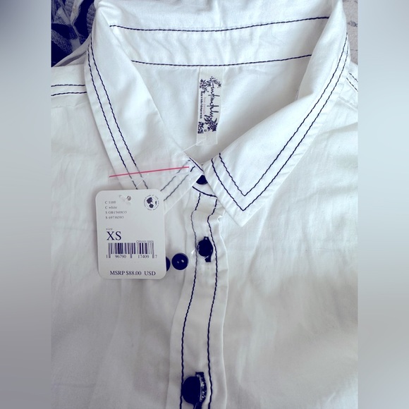 NWT Free People Power Move Long Sleeve Button-Up Bodysuit size XS - Picture 9 of 9